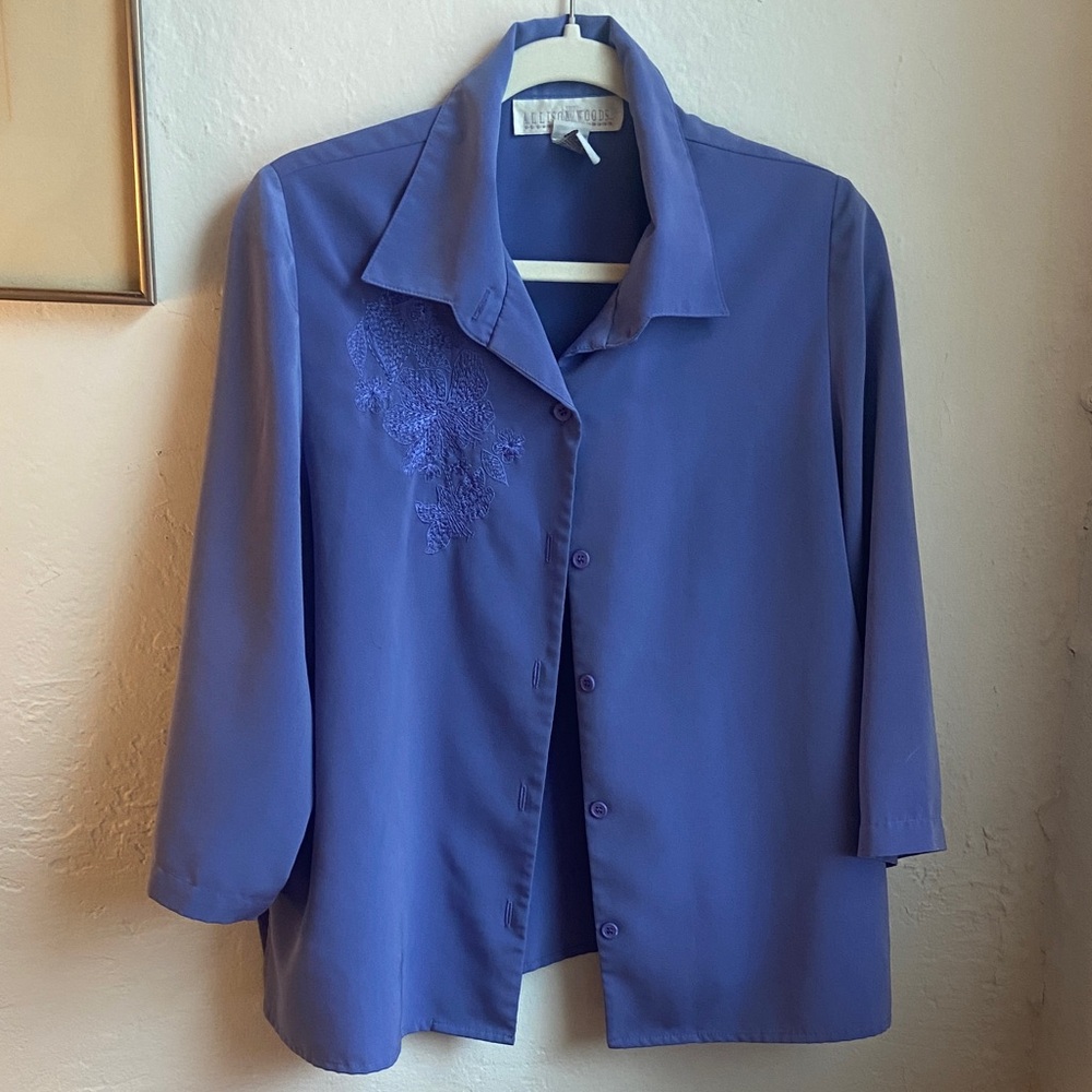 Women's Purple Button Down Shirt